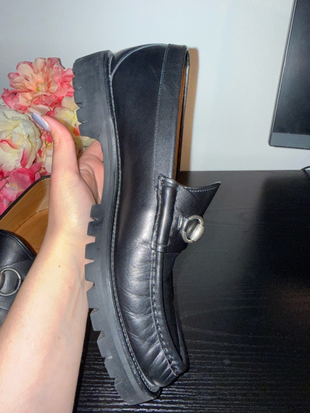 Gucci Men’s Black Leather Horsebit Loafers Size 8 US | Authentic | Made in Italy - Picture 15 of 16